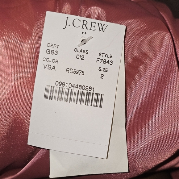 NWT J Crew Womens Uptown Pea Coat SZ 2 Coral Wool Blend Business Casual - Picture 13 of 15